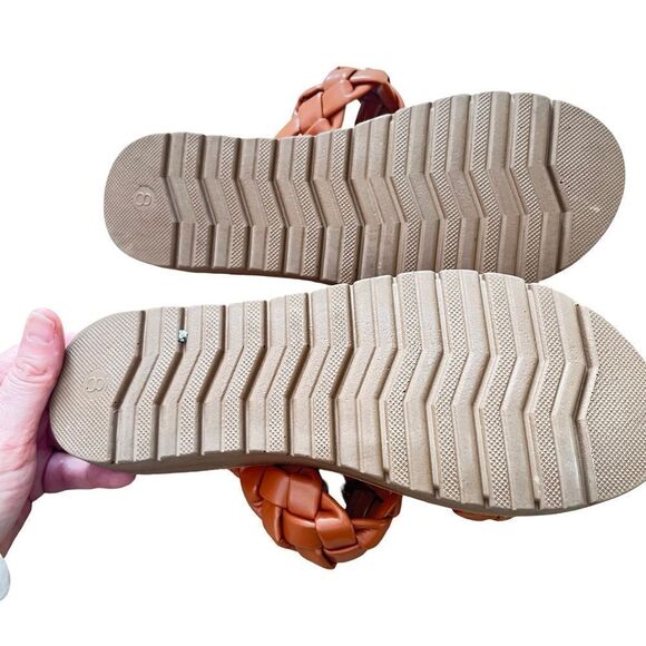Refuge Brown Double Braided Slide Sandals - Picture 4 of 4